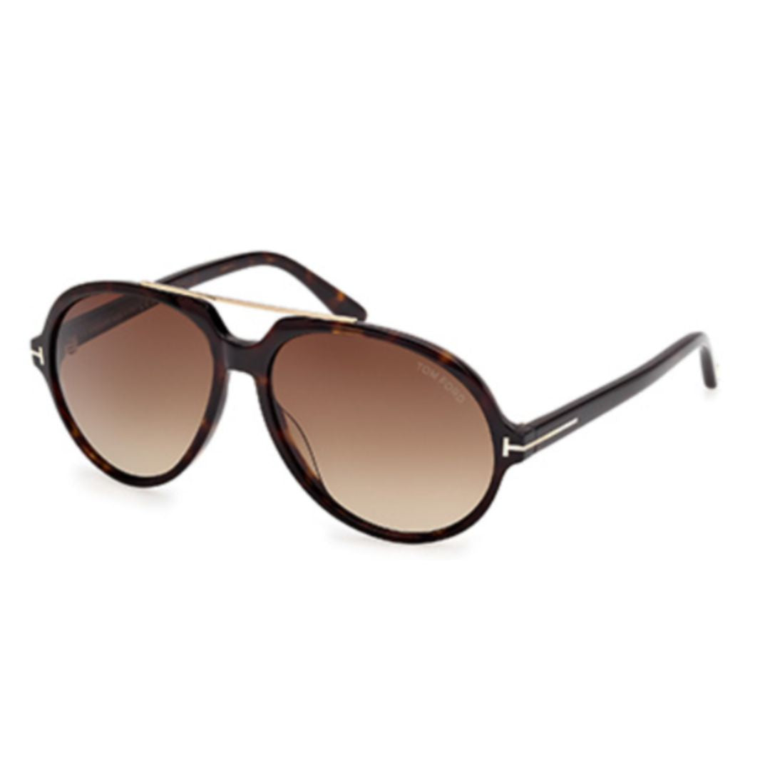 Ft1210 Rounded Tortoiseshell Sunglasses