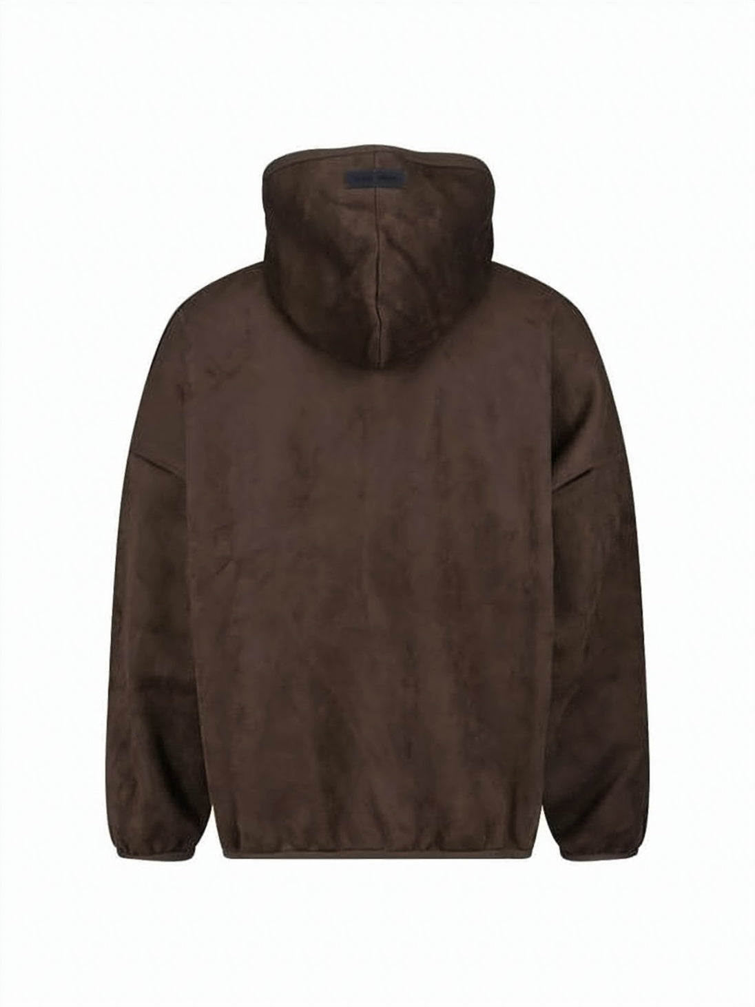 Plush Textured Hoodie With Turtleneck