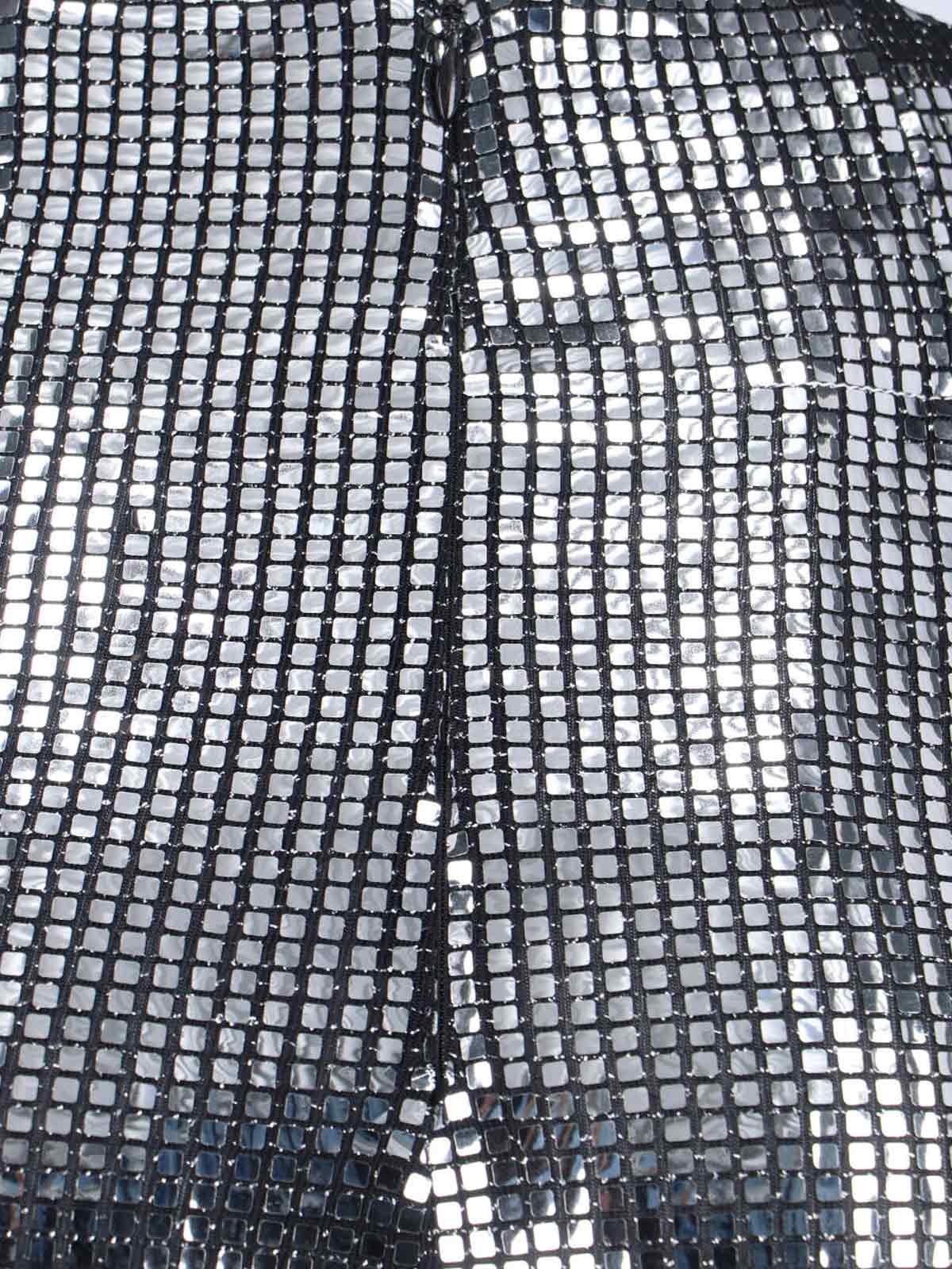 Metallic Sequin Pants – Silver