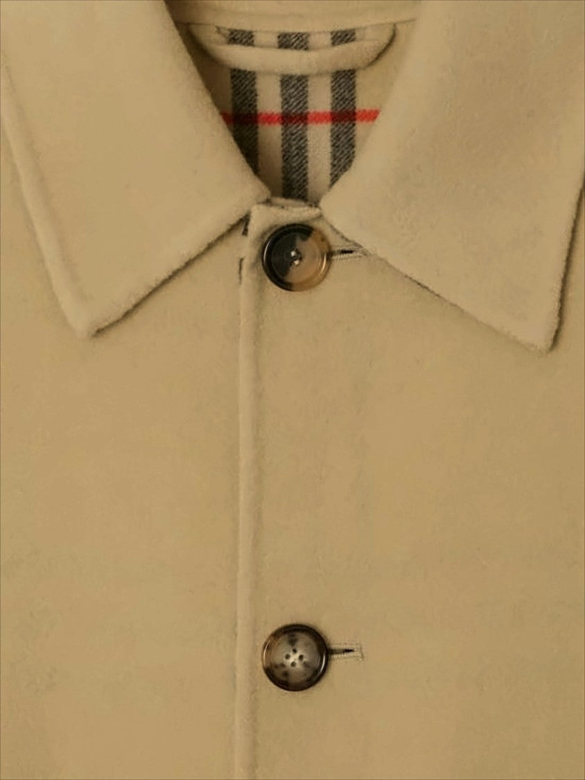 Mid-Length Brown Wool Coat