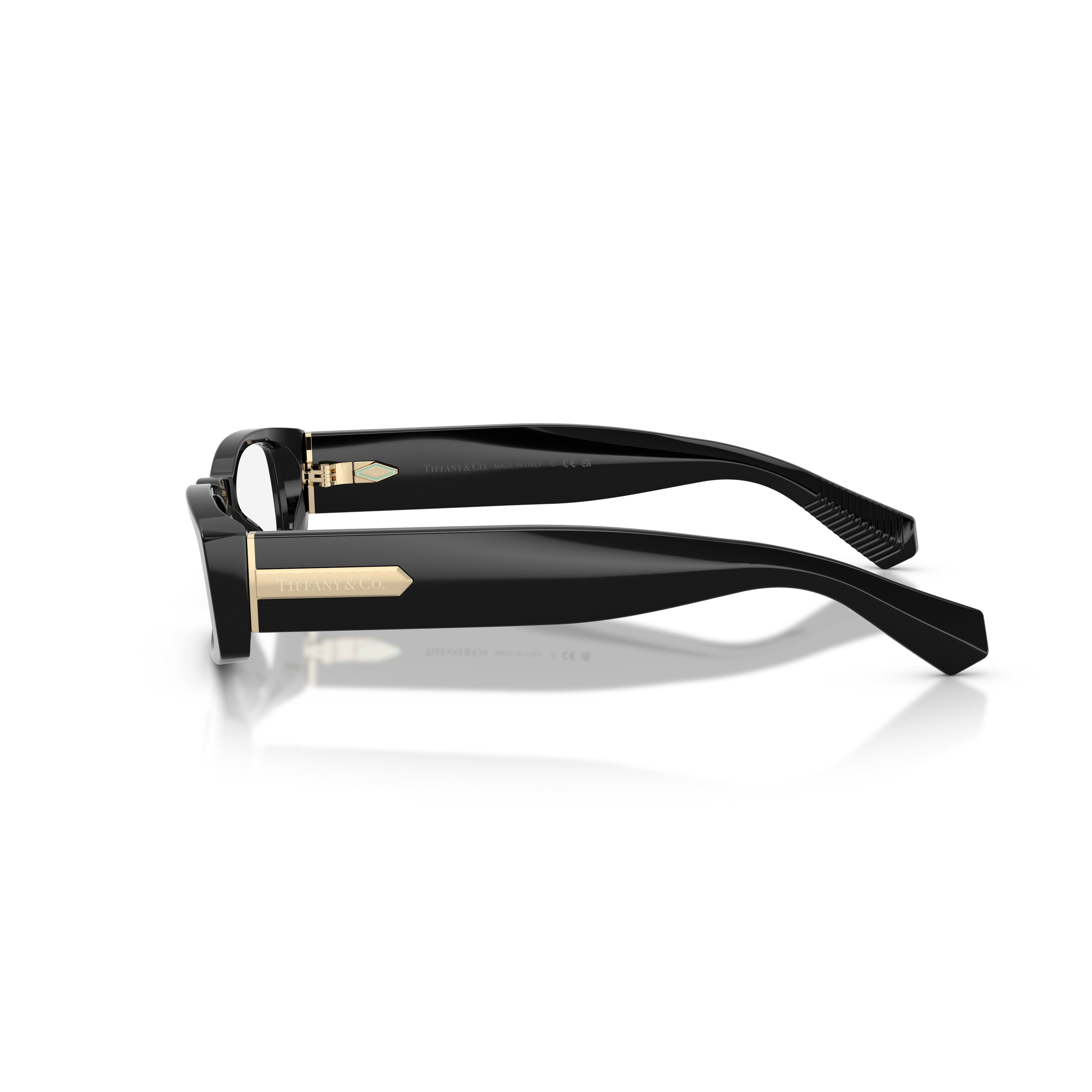 0tf2294u Rectangular Eyeglasses in Black Acetate