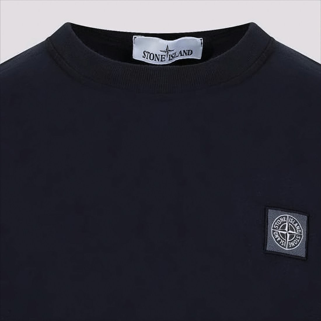 Crew Neck Black Cotton T-Shirt