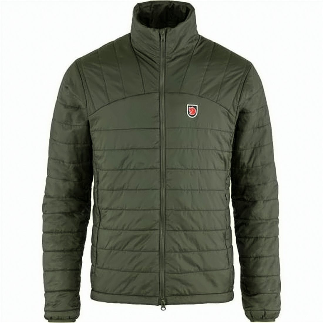Quilted Padded Jacket with High Collar