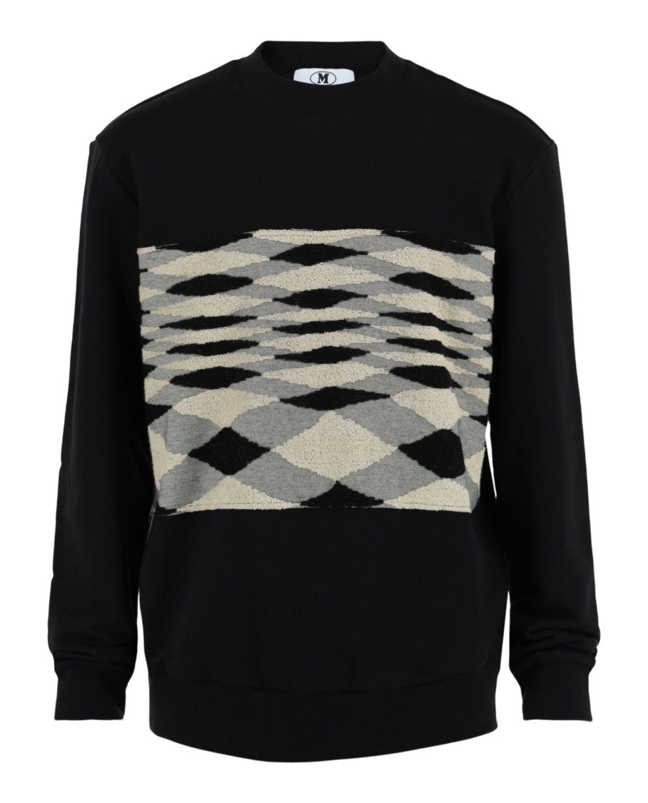 Zig Zag Slub Crewneck Sweatshirt