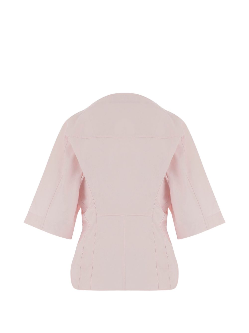 Structured Tailored Top with Deep V-Neckline