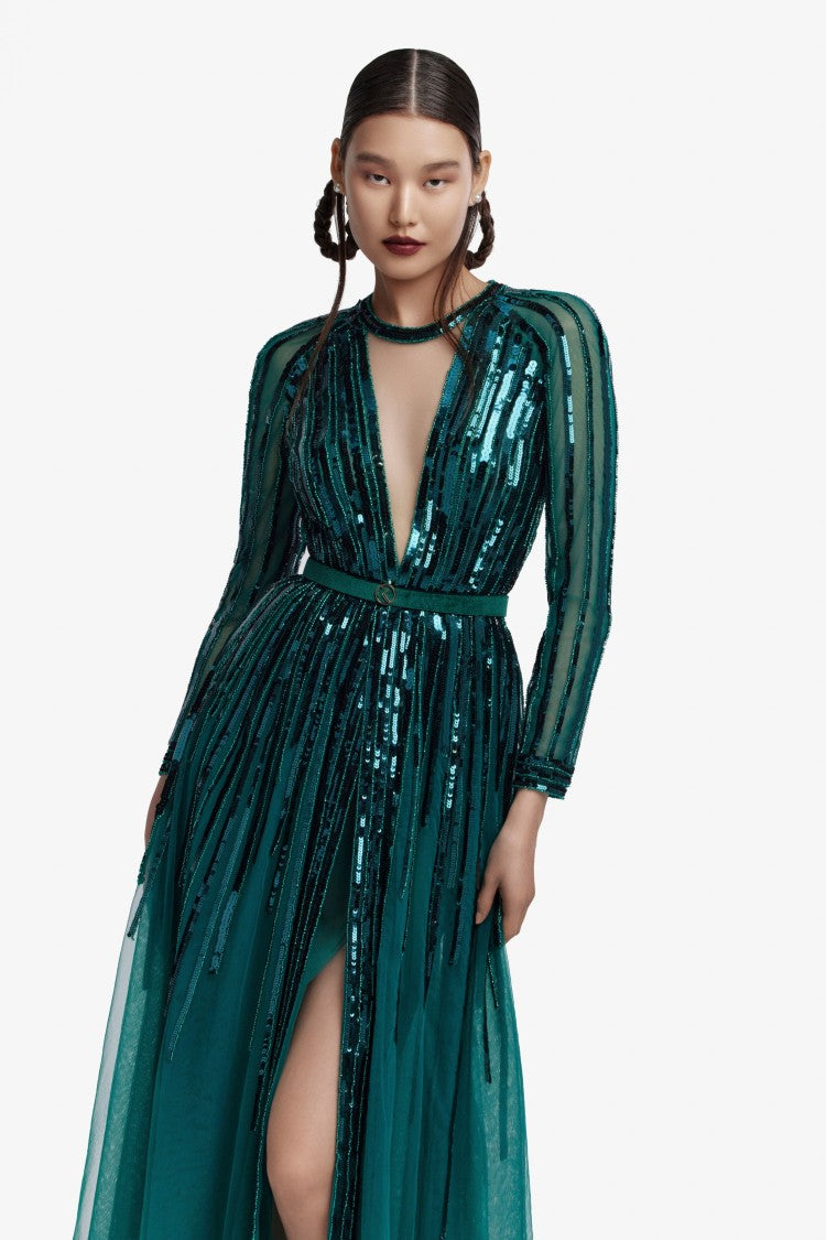 Sequin Long Dress