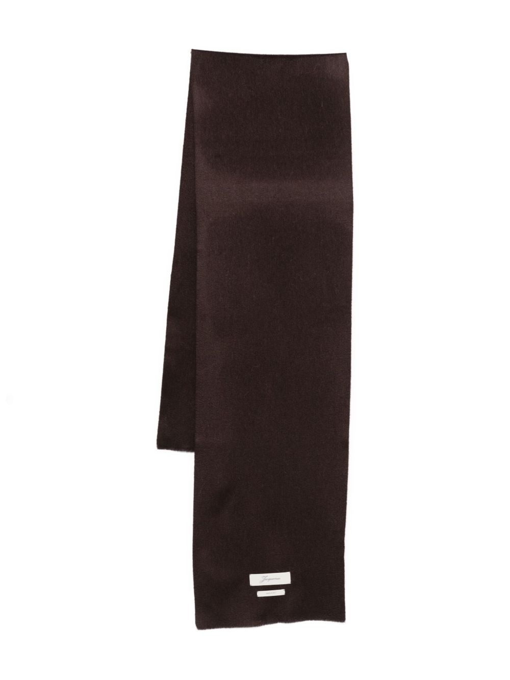 Dark Brown Scarf with Smooth Texture