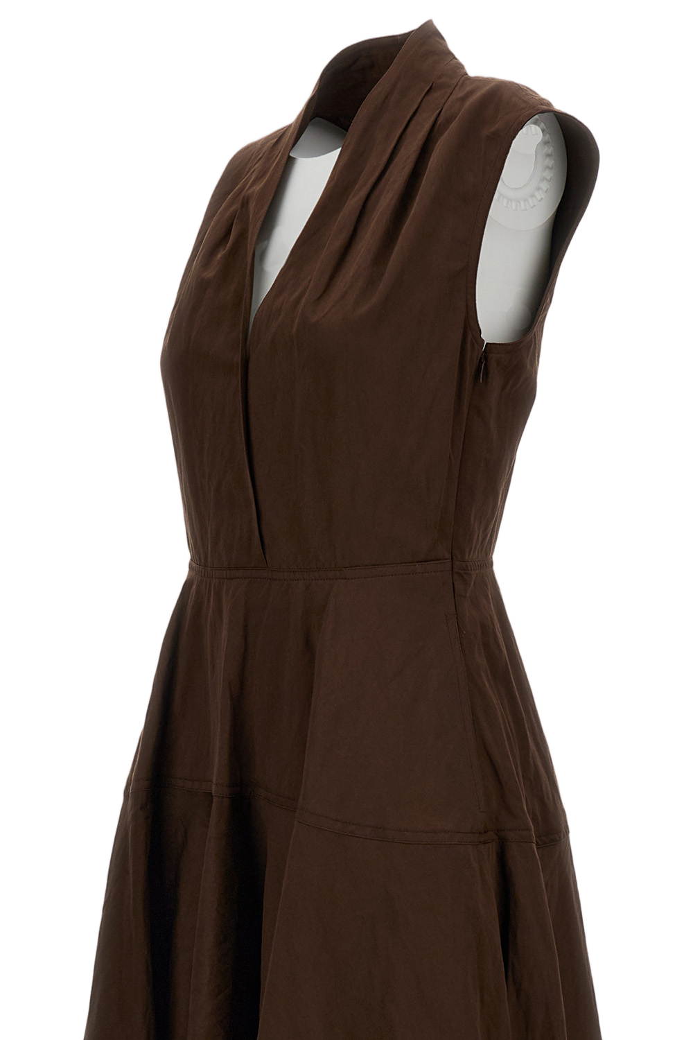 Classic Brown Dress with Smooth Texture