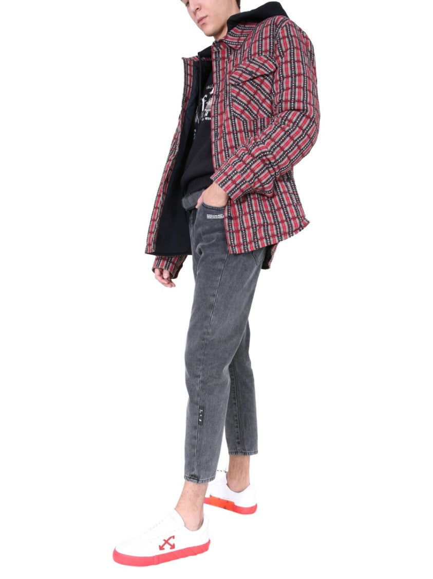 Quilted Padded Shirt With Removable Hood