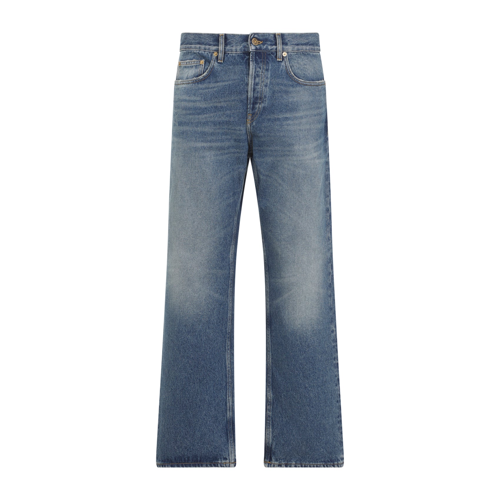 Modern Fit Slightly Faded Jeans