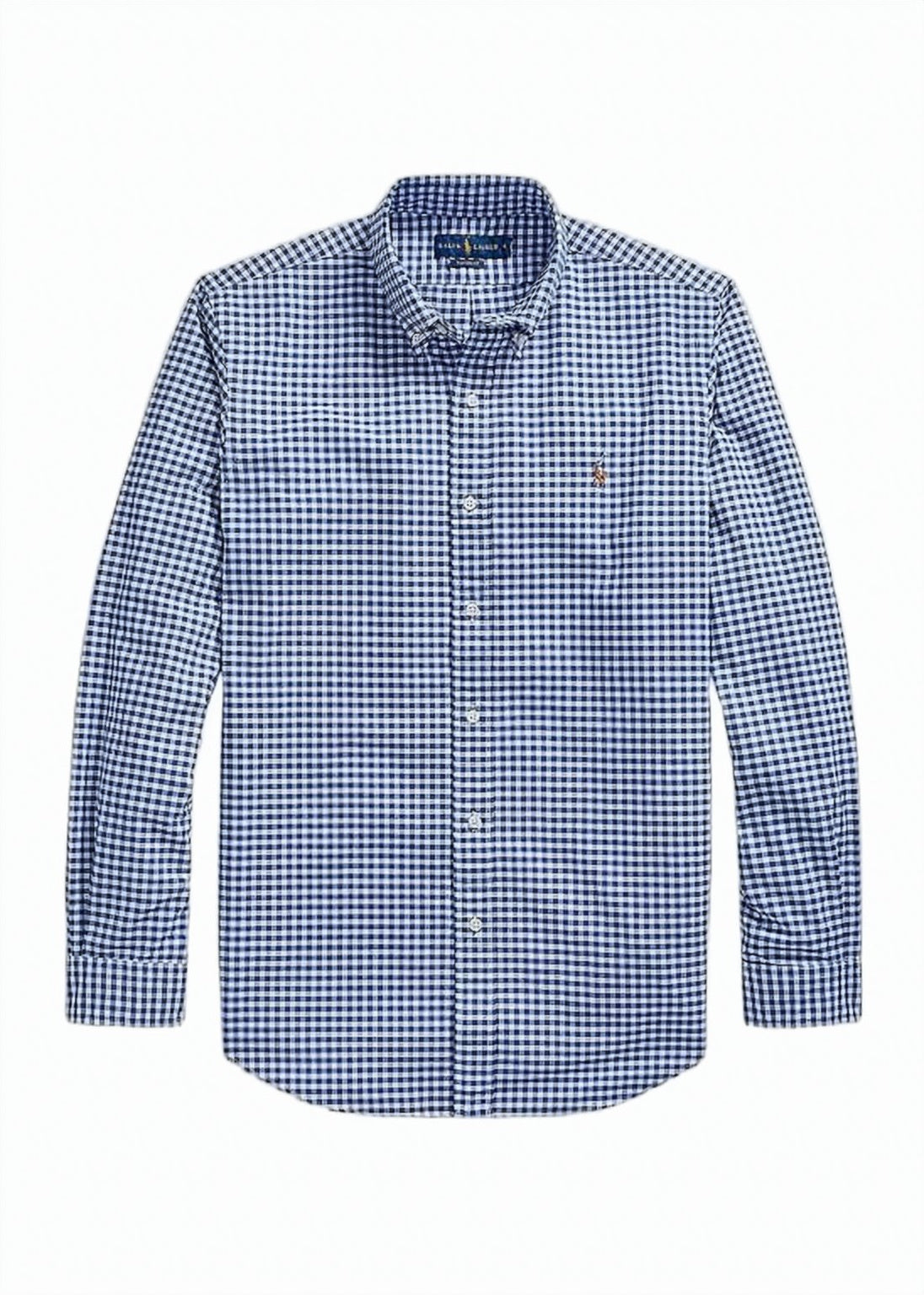 Classic Gingham Check Button-Up Shirt