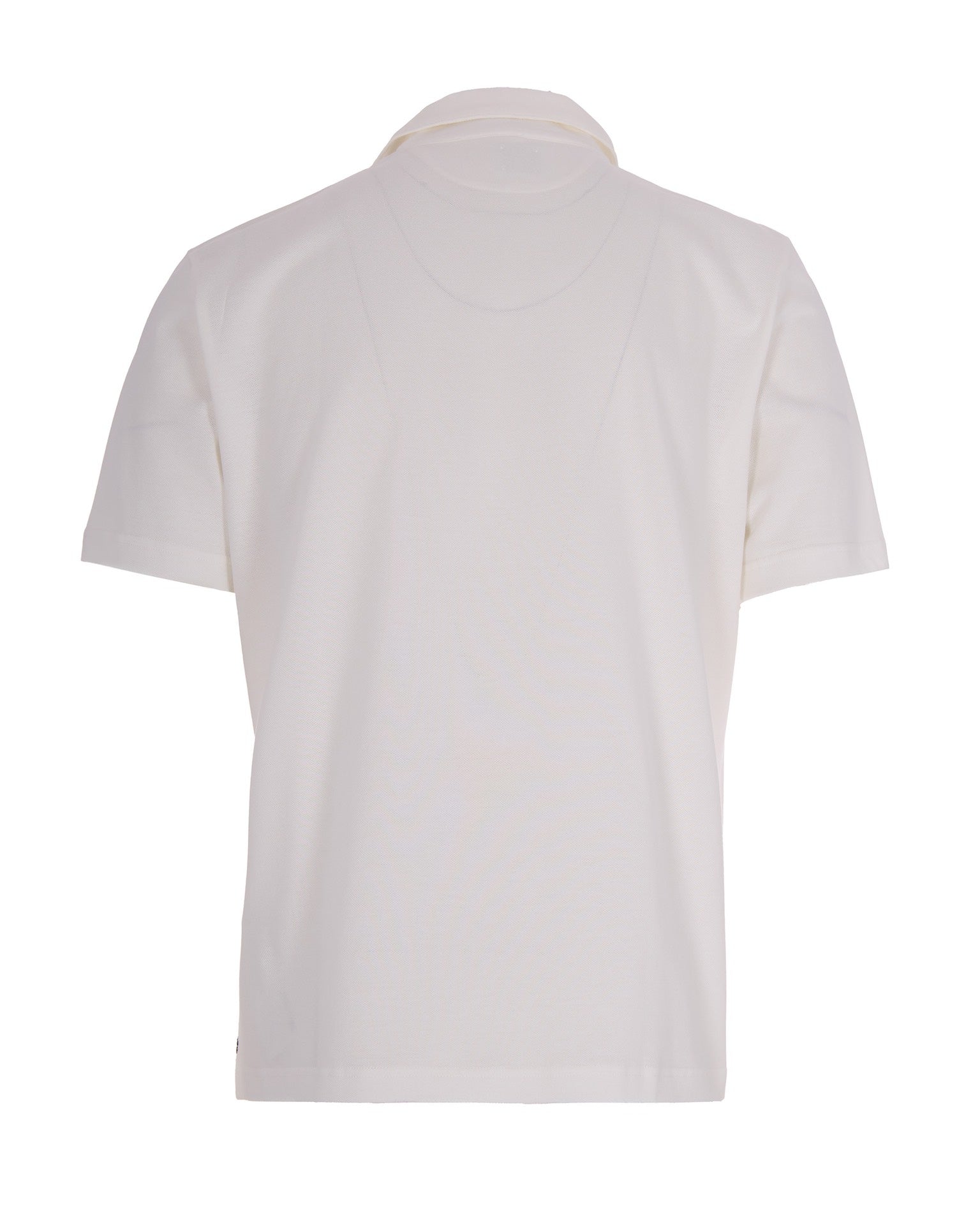 White Half Sleeve Polo