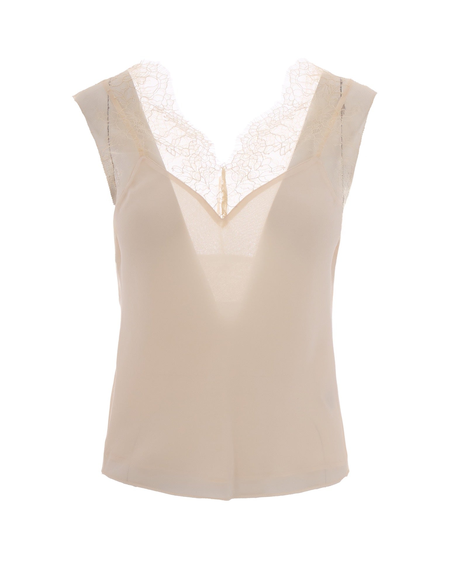 Warm Ivory Lace Top