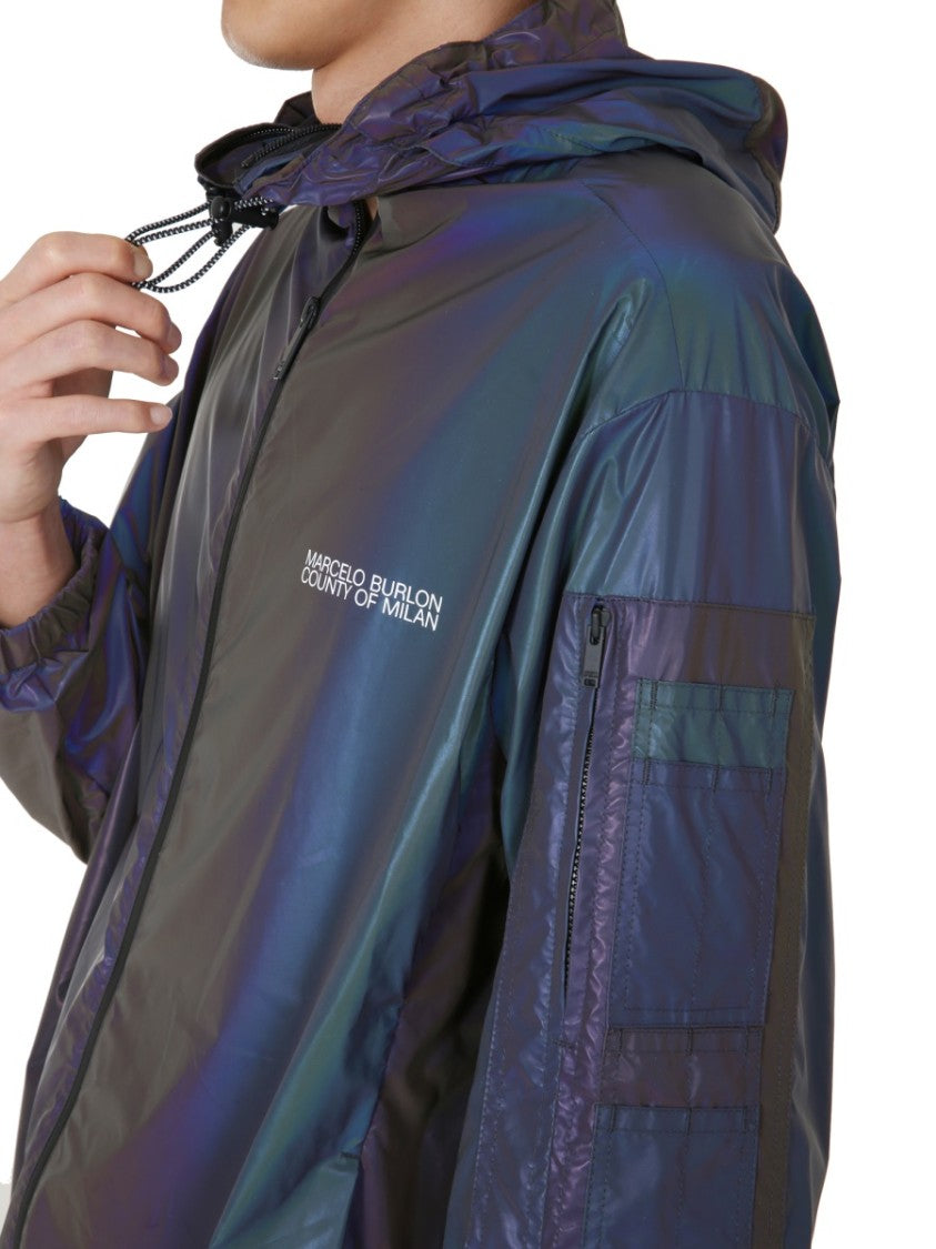 Reflective Iridescent Wind Jacket