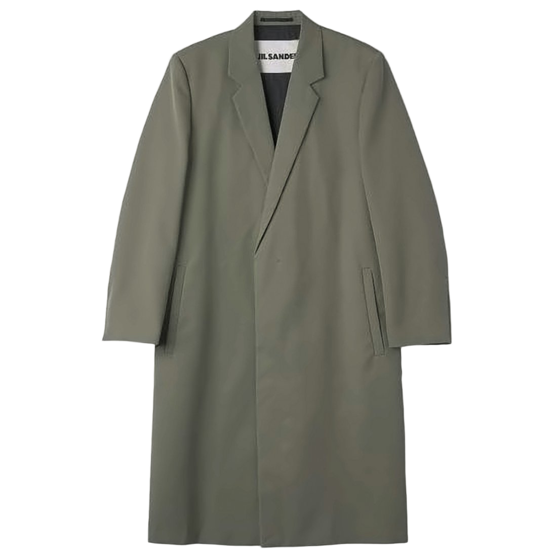 Tailored Minimalist Wool Coat with Notched Lapels
