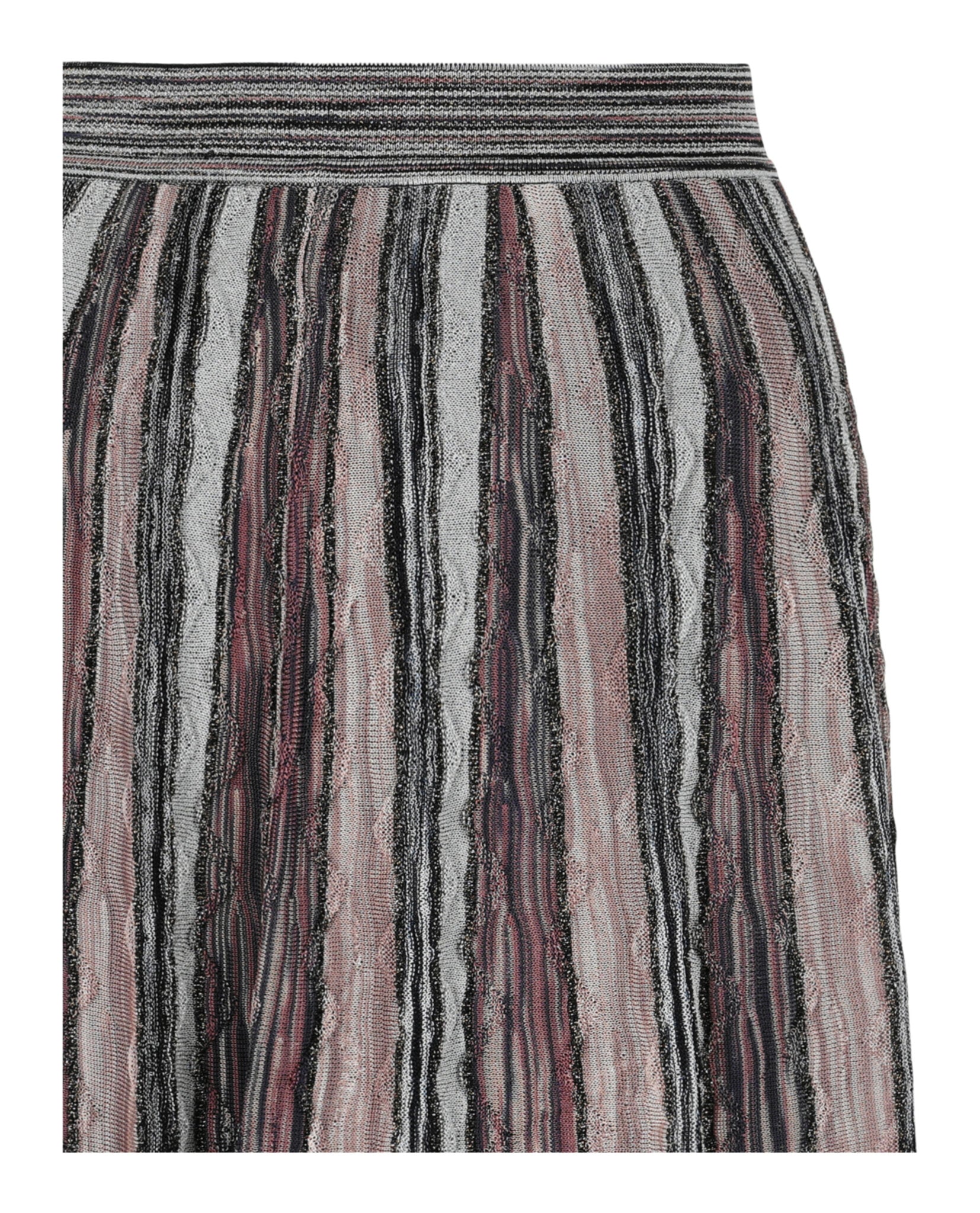 Metallic Striped Mini Skirt