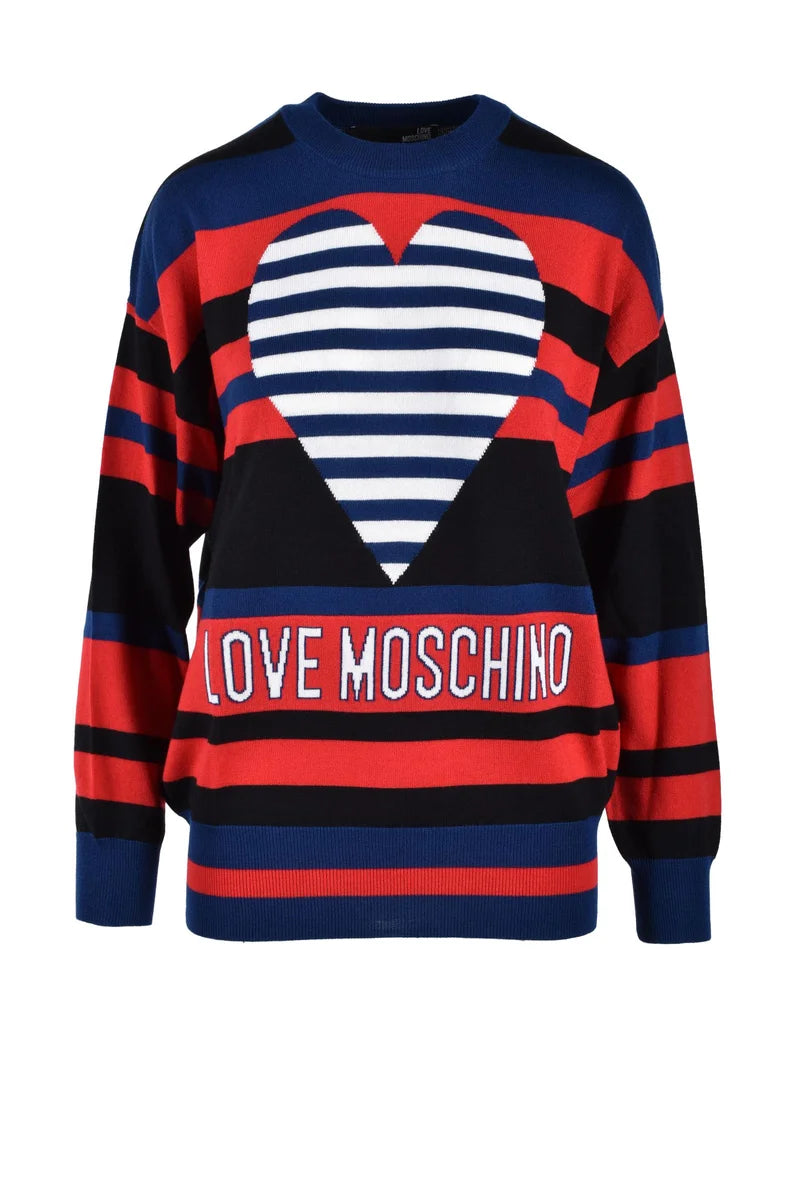 Multicoloured Striped Knit Sweater