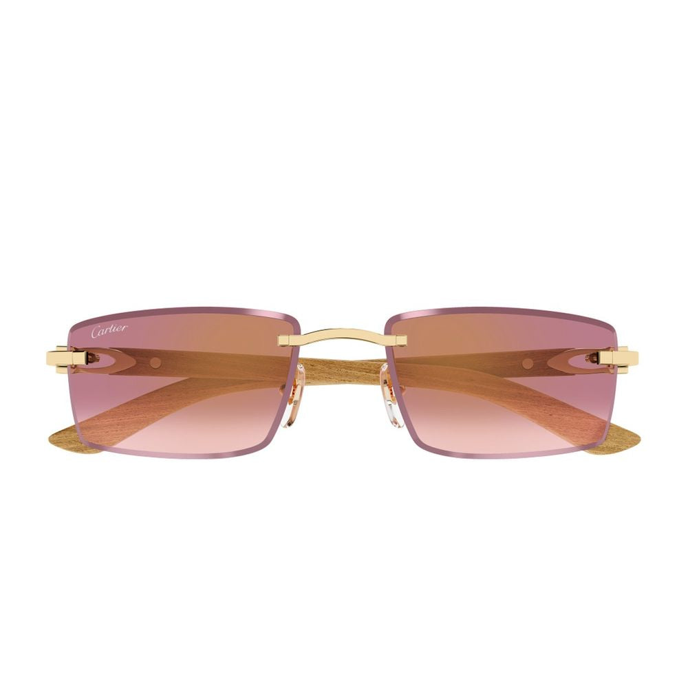 Ct0582S Décor C Allongé De Rimless Rectangular Sunglasses