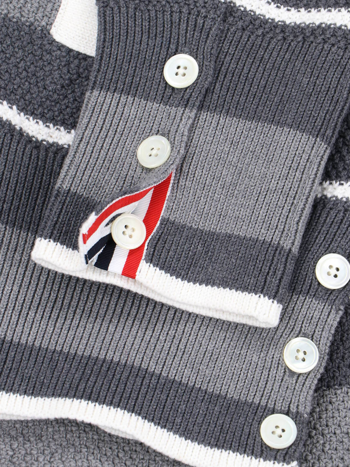 Striped Cardigan – Grey