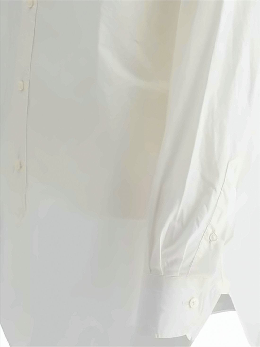 Classic White Long-Sleeve Shirt With Button-Down Collar