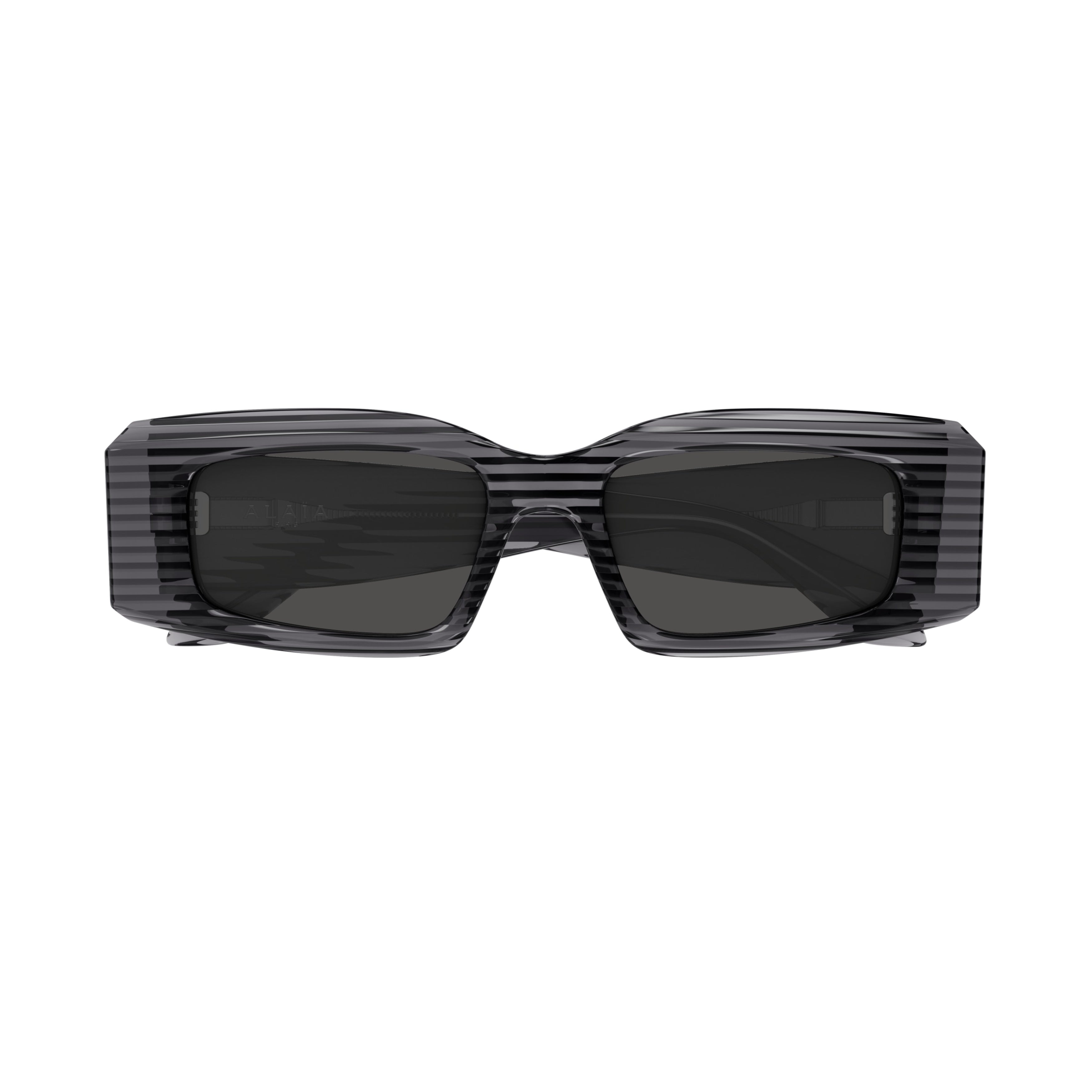 Aa0078s Rectangular Ribbed Frame Sunglasses in Recycled Acetate