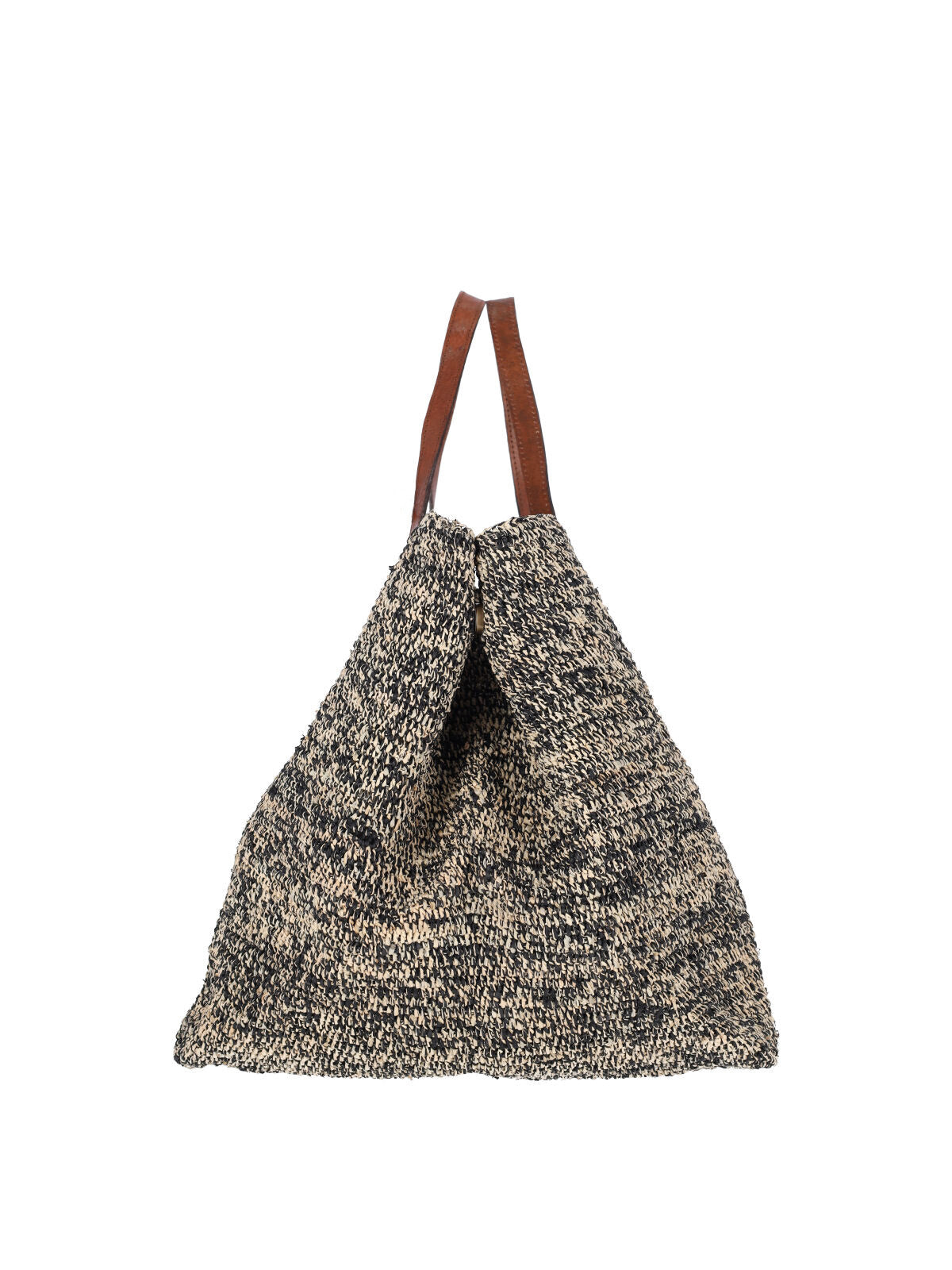 Multicolor Rio Woven Raffia Leather Tote