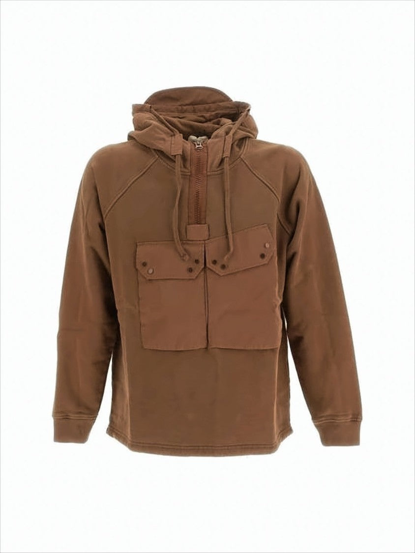 Relaxed Fit Half-Zip Hoodie