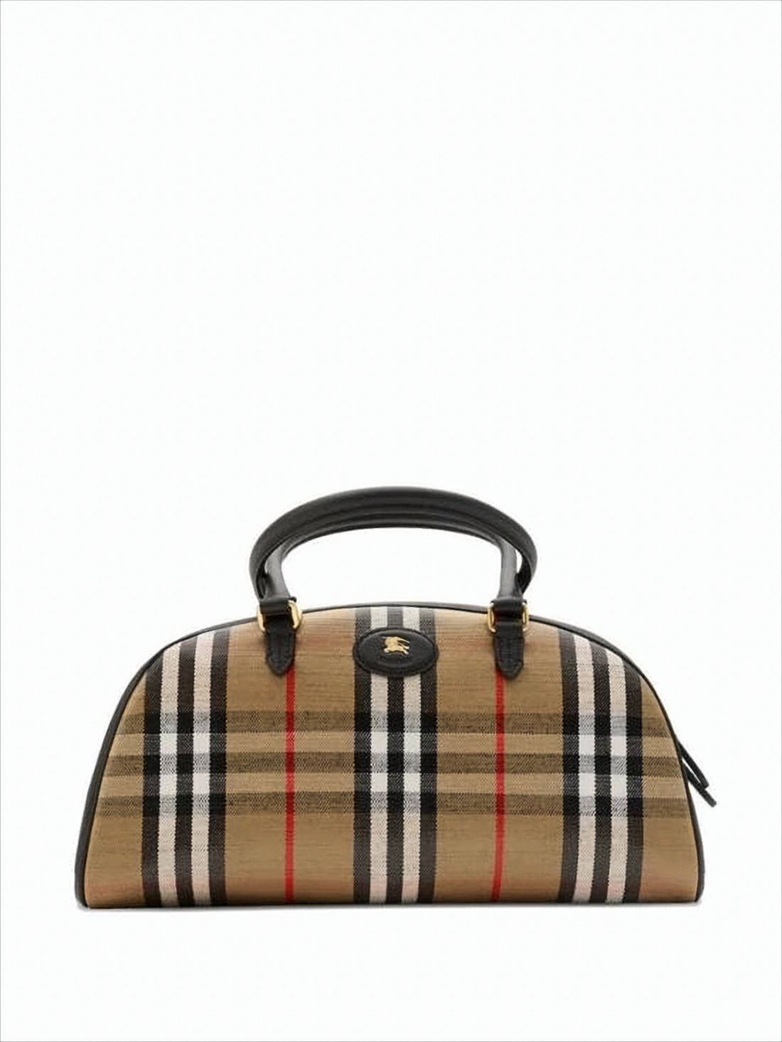 Classic Check Patterned Burberry Bowling Bag