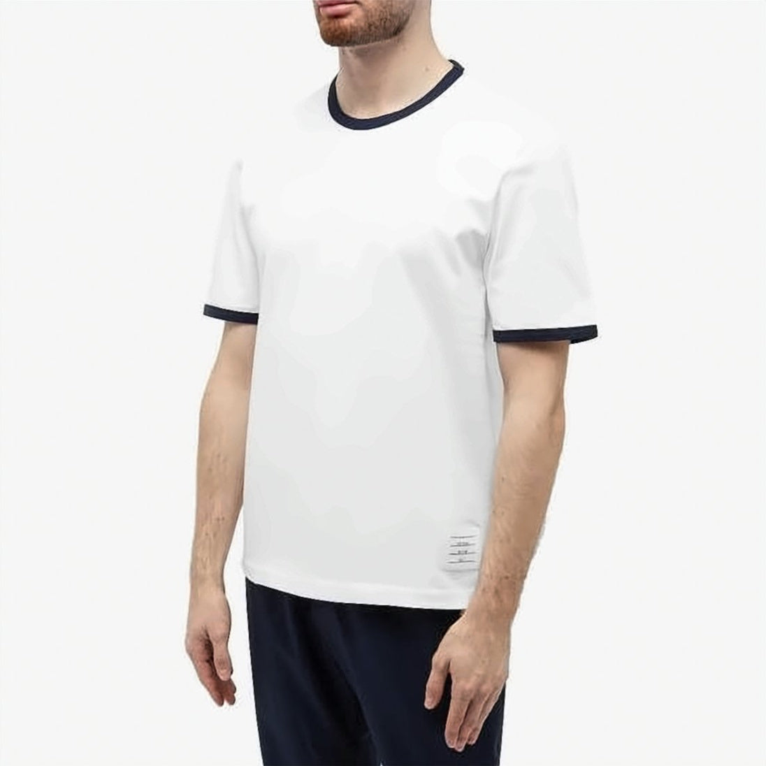 Short-Sleeved T-Shirt with Contrasting Trim