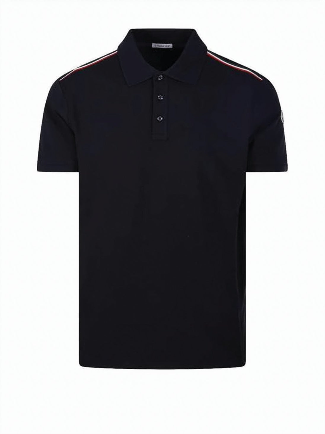 Short-Sleeve Polo Shirt With Contrasting Cuffs And Logo Patch
