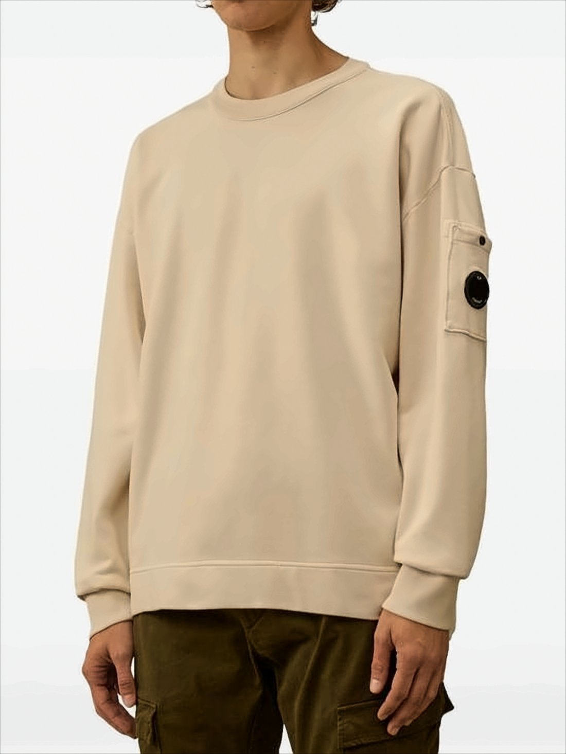 Boxy Relaxed Fit Crewneck Sweatshirt