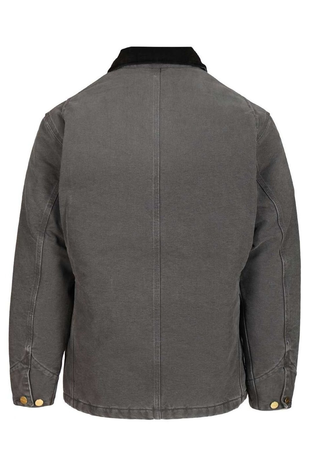 Mid-Length Button-Up Coat with Classic Collar