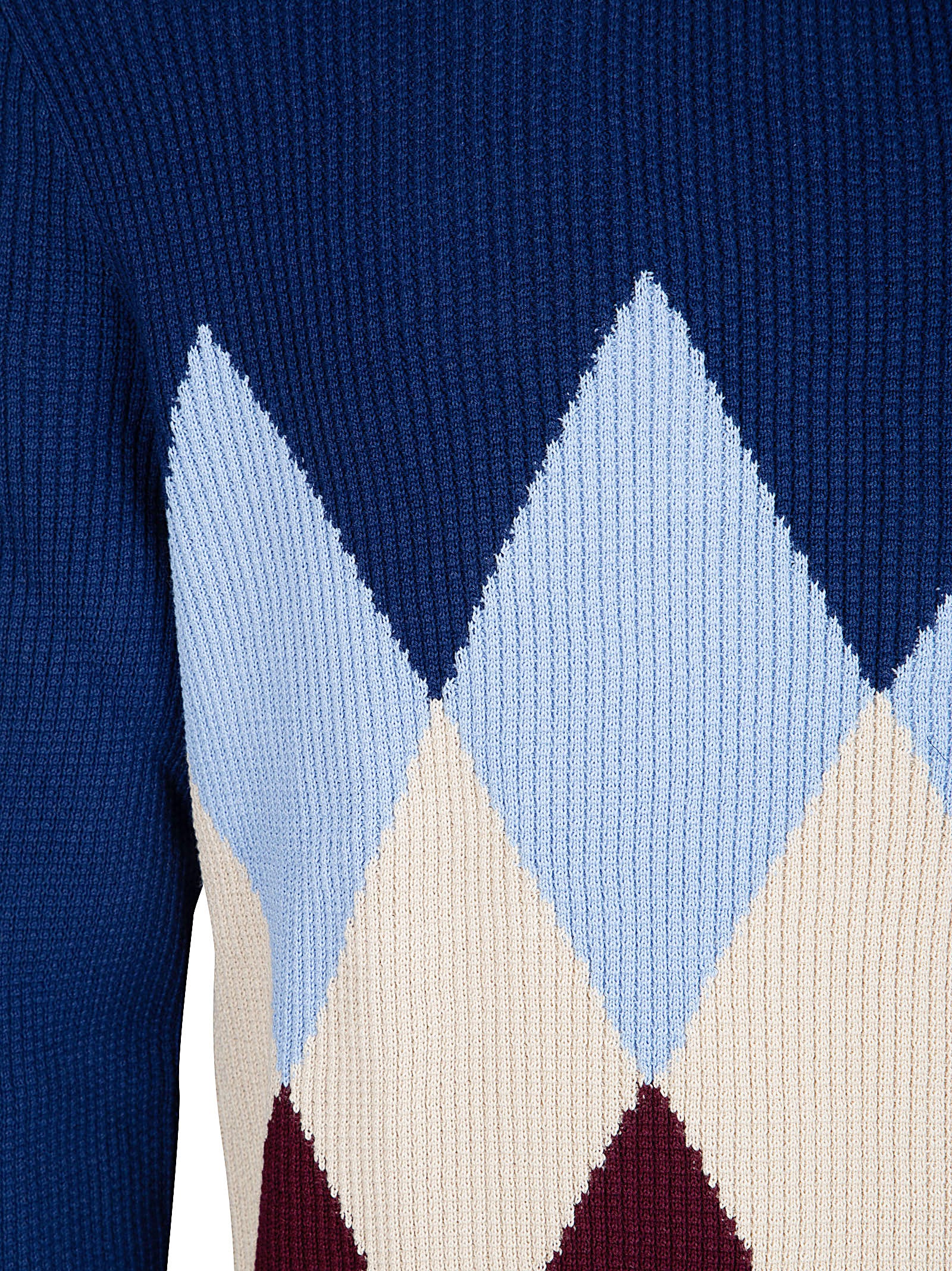 Argyle Patterned Cotton Knit Sweater by Ballantyne