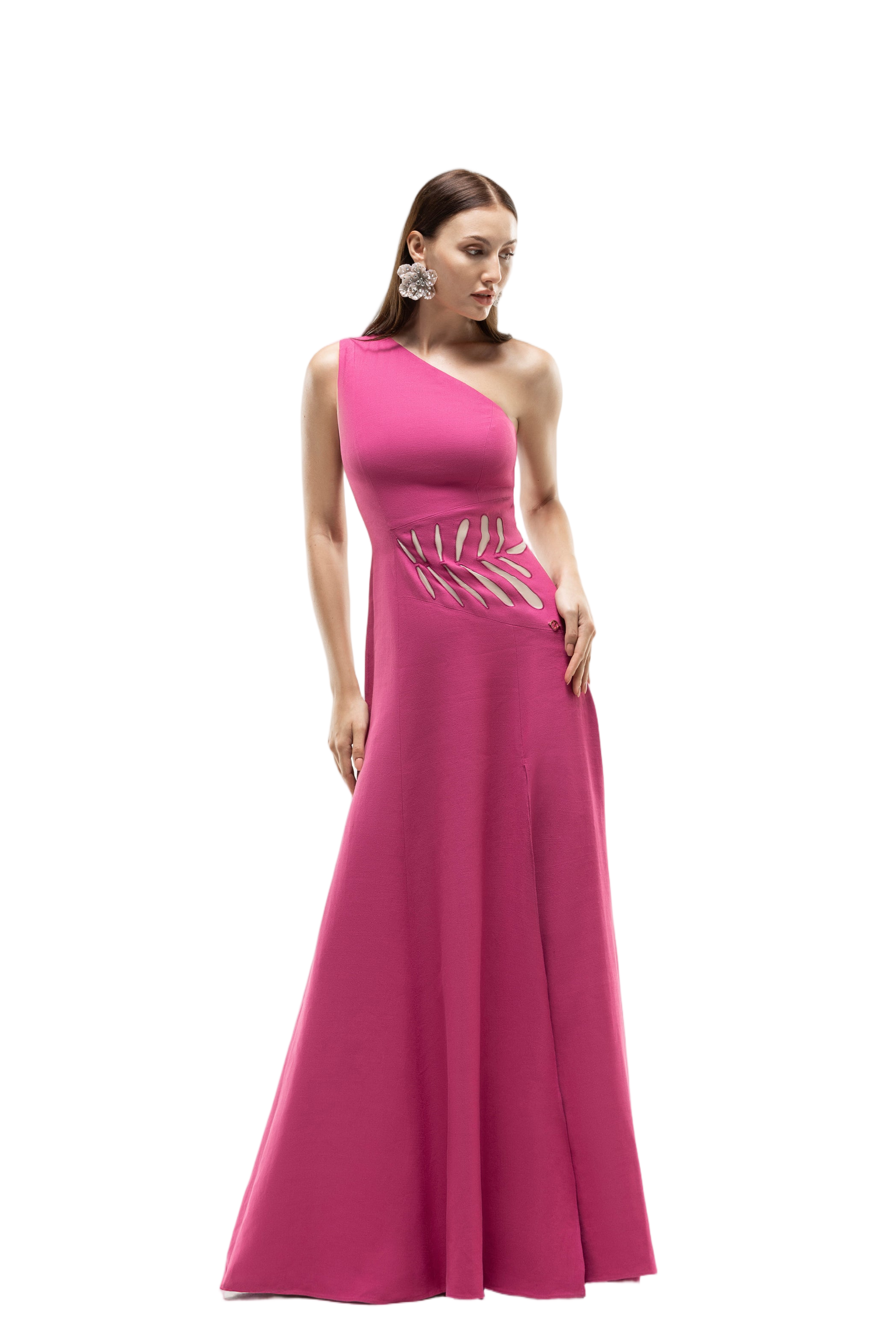 One Shoulder Cut-Out Dress