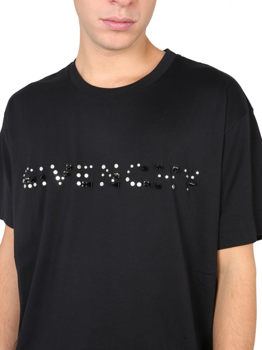 Black T-Shirt With Bold Logo