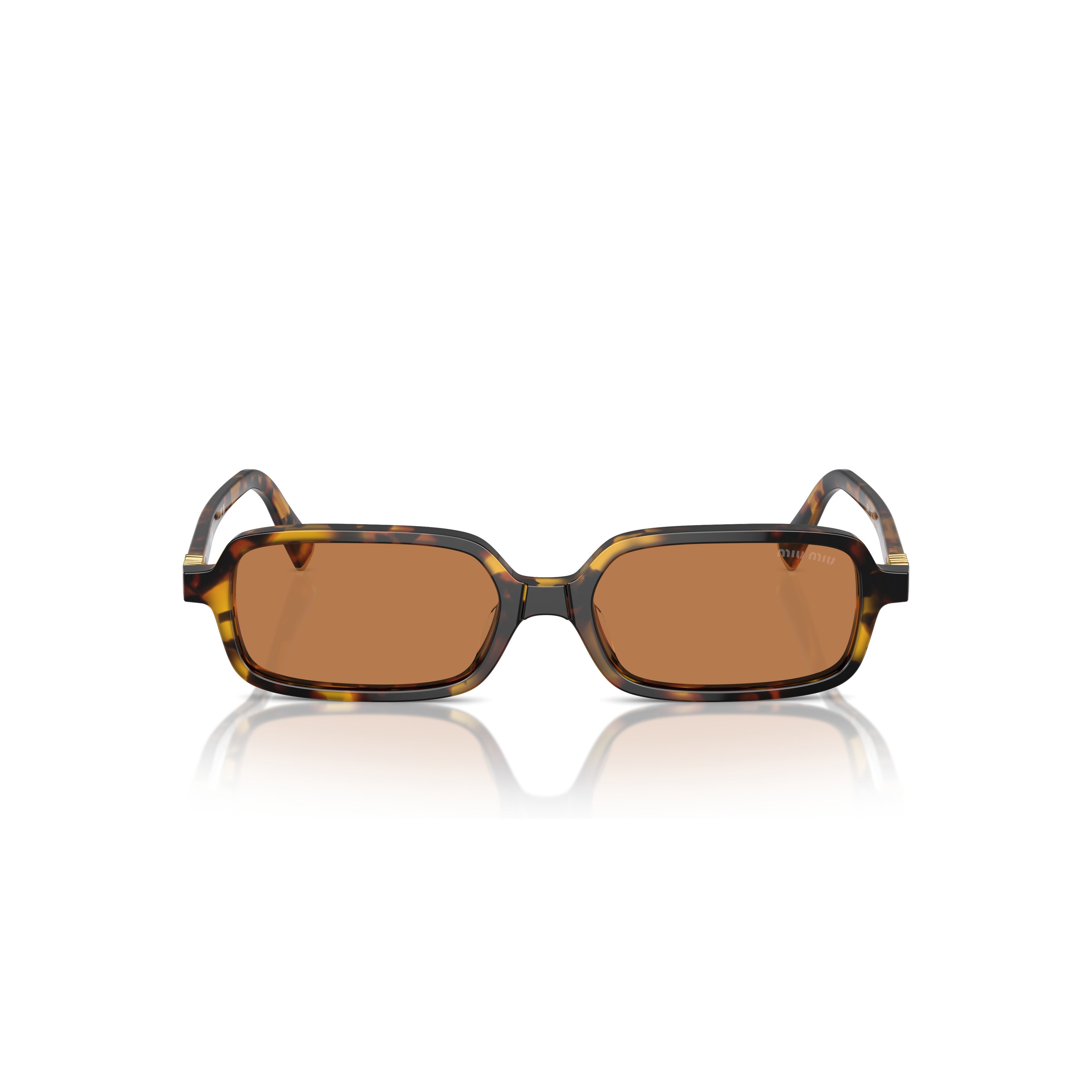 0mu 11zs Rectangular Tortoiseshell Acetate Sunglasses
