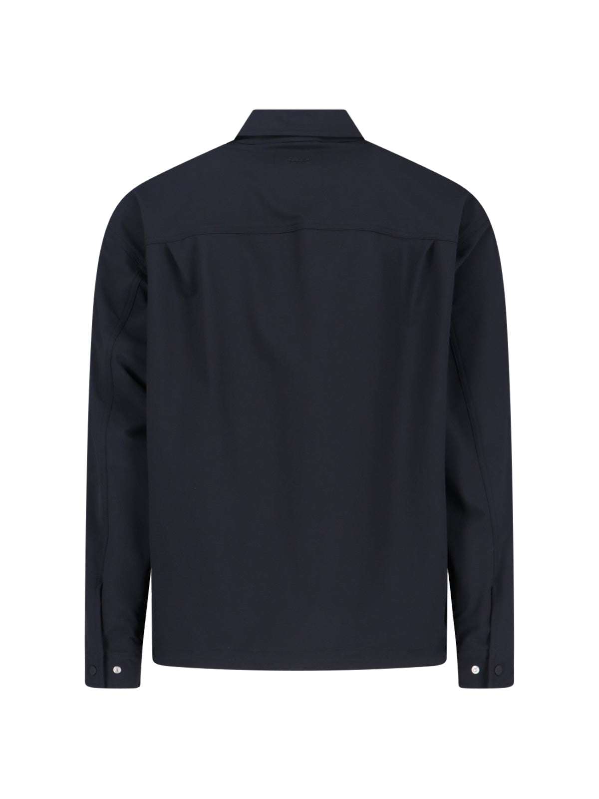 Classic Zip-Front Black Jacket with Minimalist Design