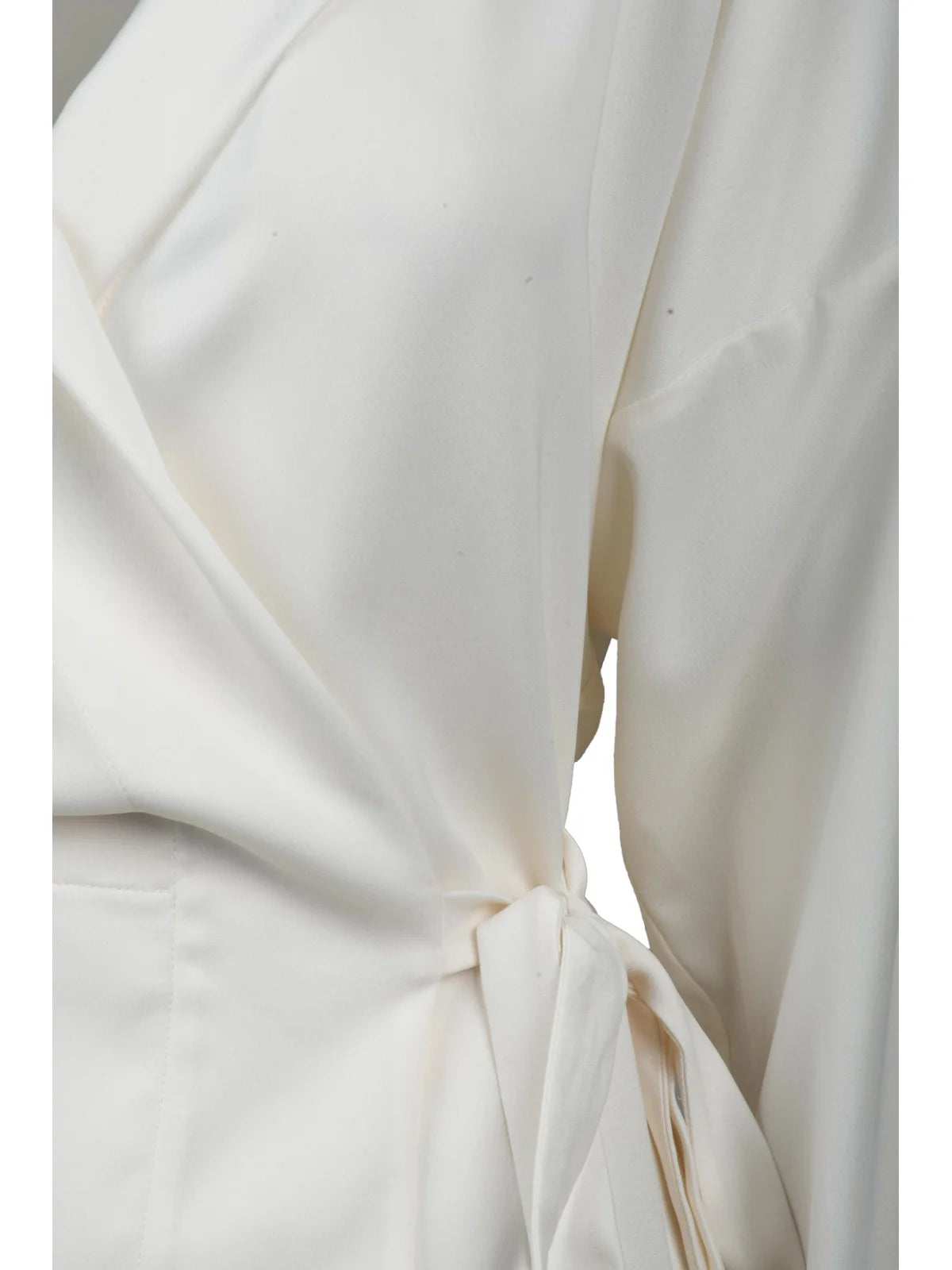 Satin Robe Jacket - White