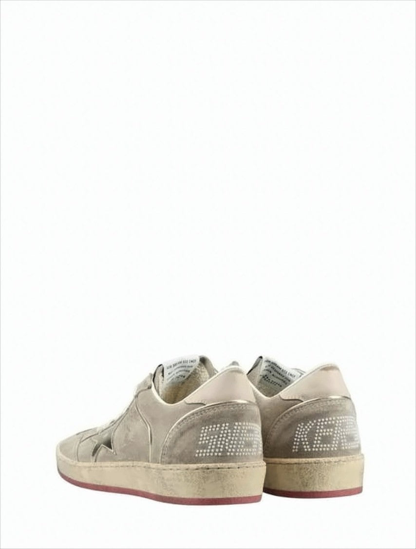 Distressed Suede Low-Top Sneakers