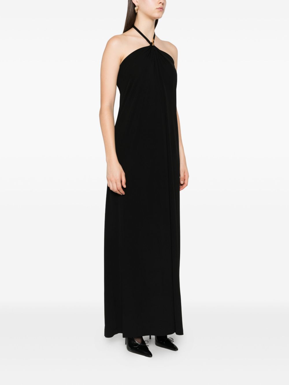 Maxi-Length Halterneck Dress