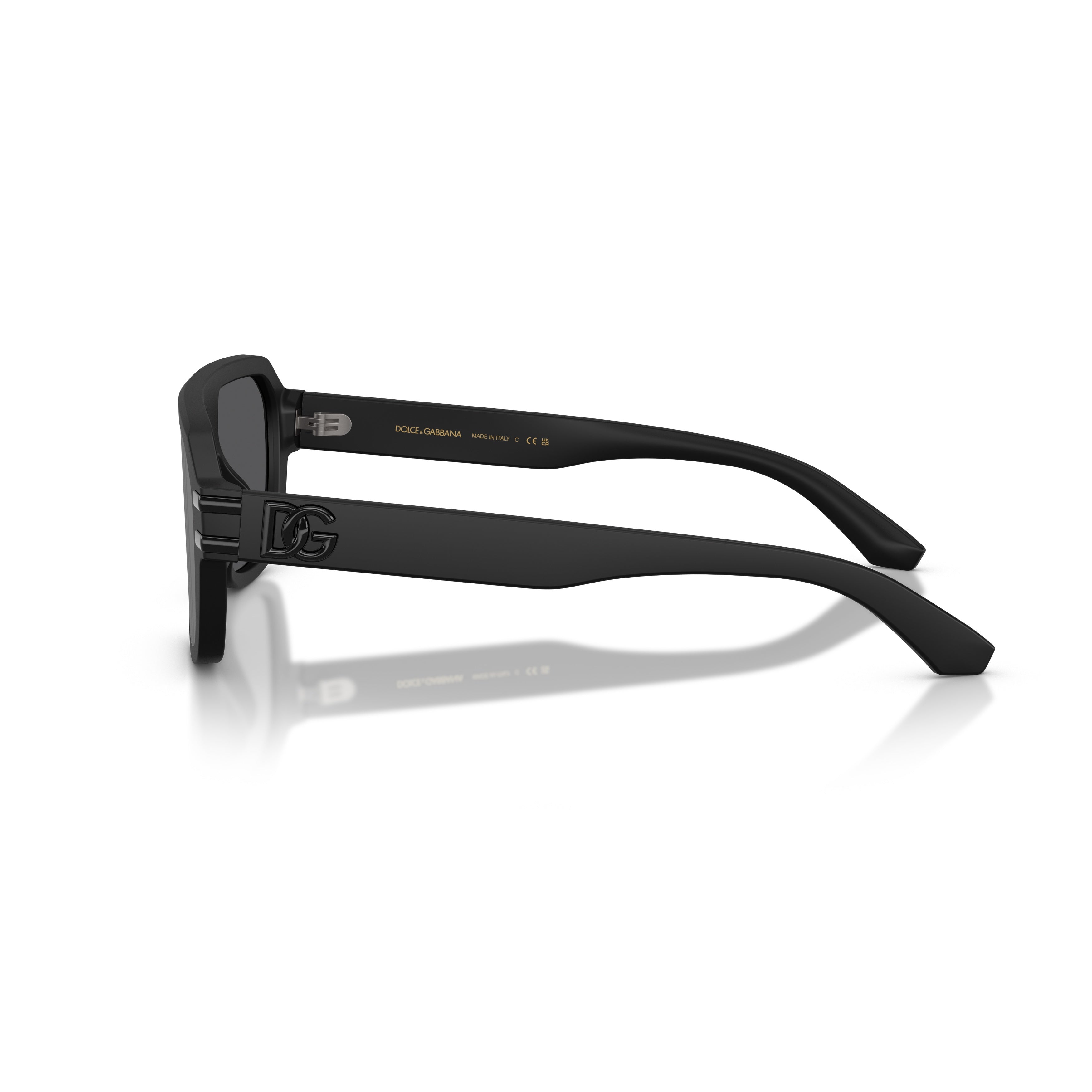 0dg4507 Bold Oversized Rectangular Frame Sunglasses with Logo Detail