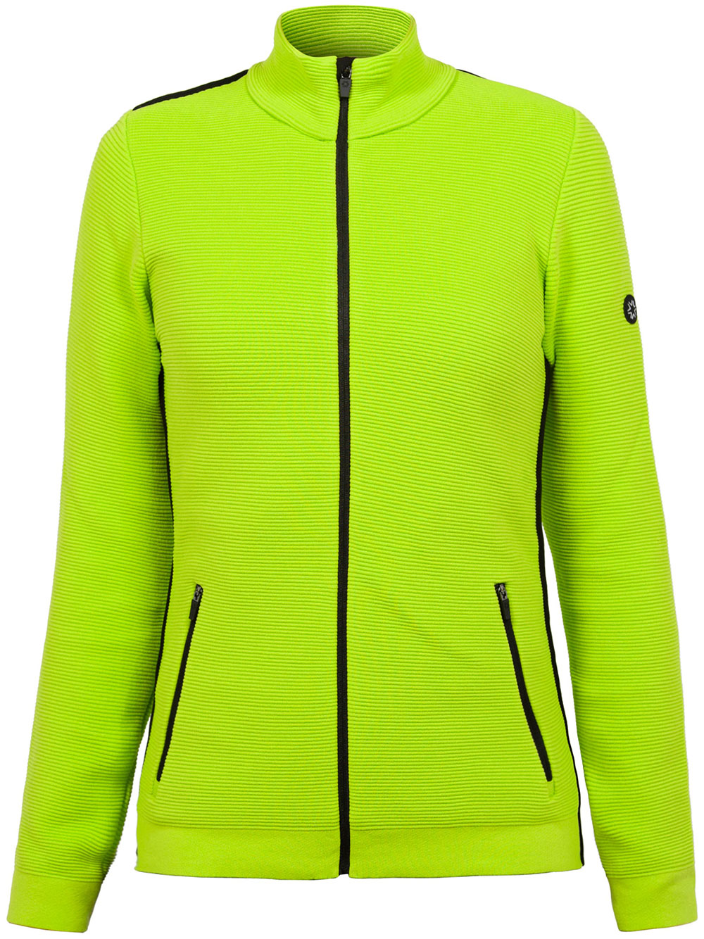 Lime Green Senales Ribbed Technical Ski Jacket