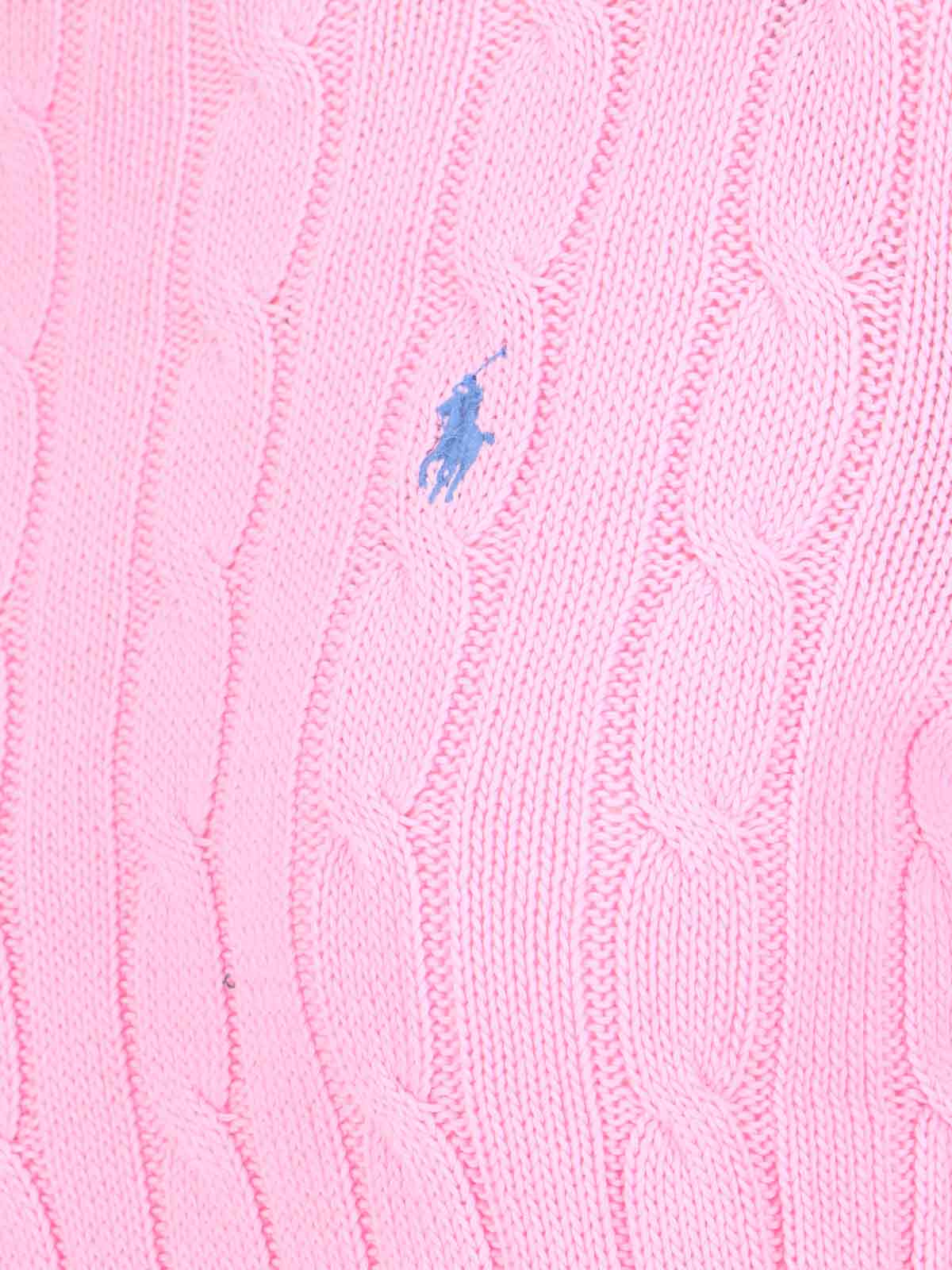 Cable Knit Sweater – Pink