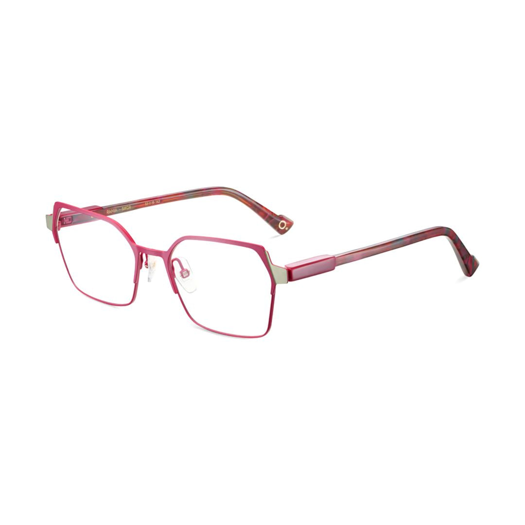 Rania Geometric Cat-Eye Eyeglasses with Translucent Gradient