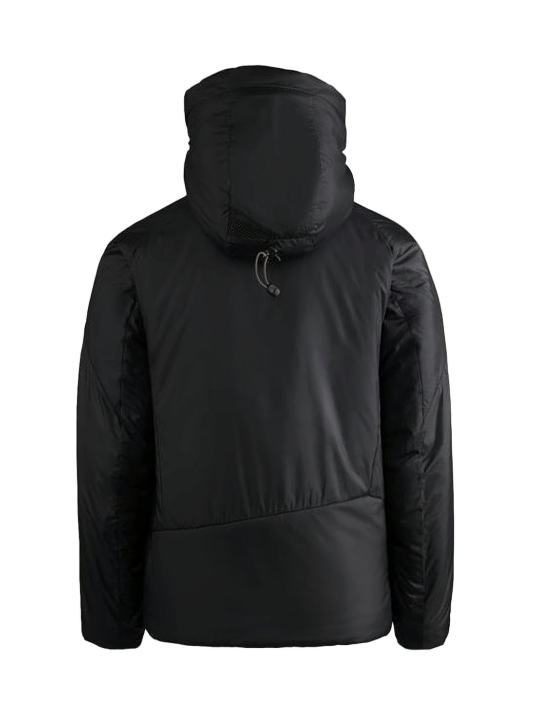 Matte Black Padded Jacket with High Collar
