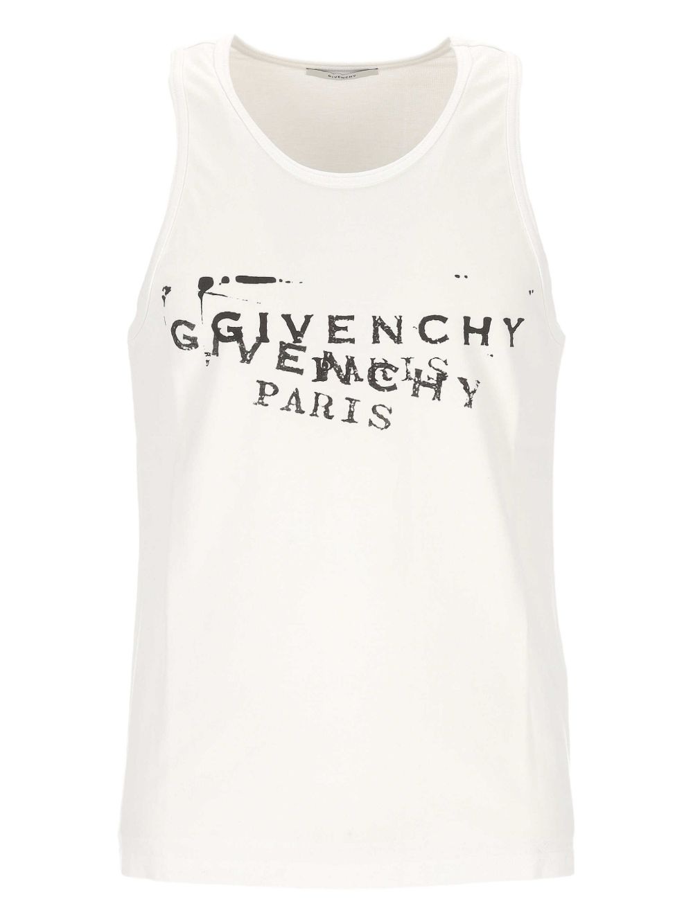 Sleeveless Silk-Nylon Blend T-Shirt