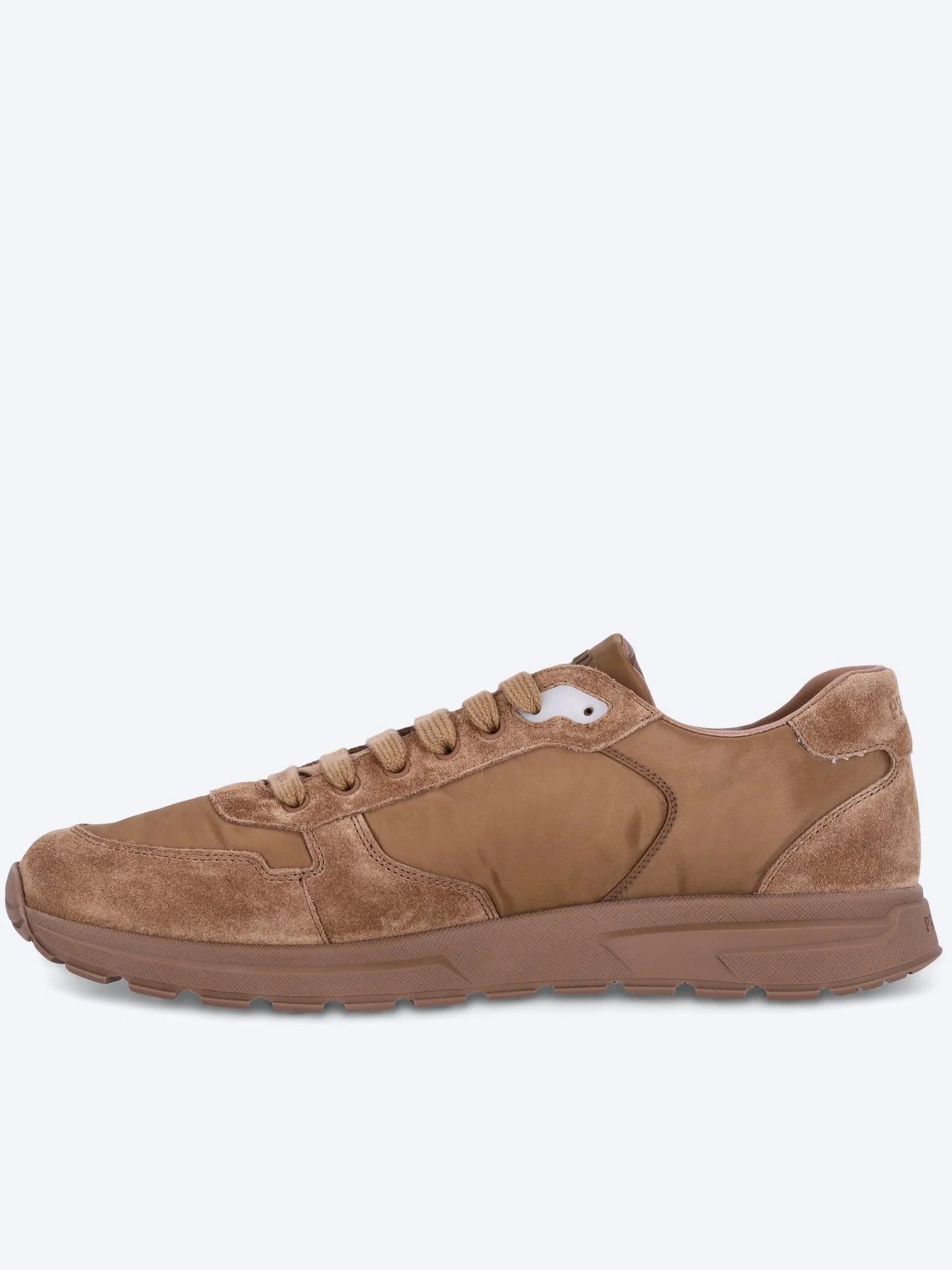 Earthy Brown Prax 2.0 Nylon/Suede Sneakers