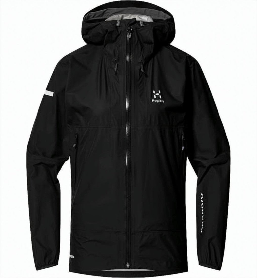 Black Activewear Jacket with Adjustable Hood