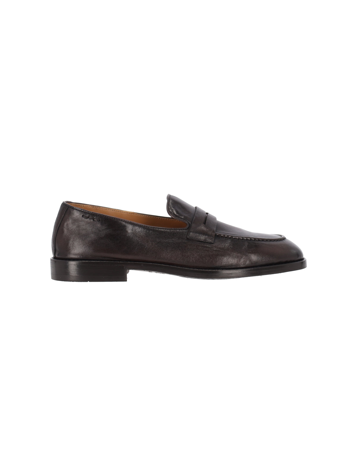 Dark Brown Leather Loafers