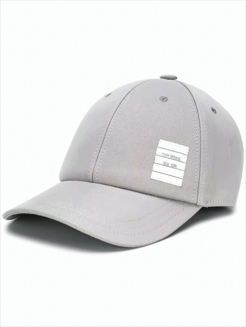 Classic Grey Cotton Baseball Cap with Adjustable Strap